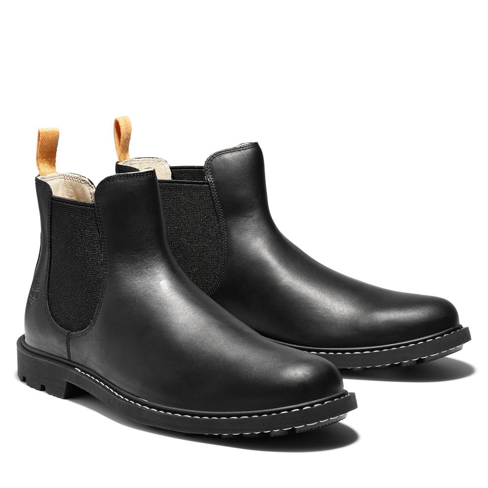 Bocanci Chelsea Timberland Barbati Negrii - Belanger Ek+ Piele - Romania - PAEUFR703